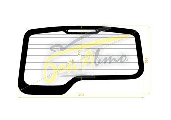 Стекло заднее с обогревом CHEVROLET NIVA 1998- (2123) 
Бренд: BENSON Тонированное