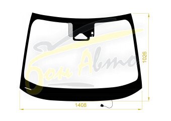 Стекло лобовое TOYOTA C-HR 2023- (ZYX20-LHD) обогрев щеток, место под 1 камеру с обогревом, место под датчик дождя, молдинг, 
Бренд: BENSON