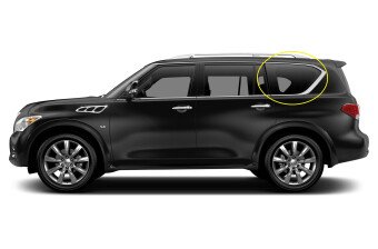 Стекло боковое INFINITI QX80 2010-2024 Z62 SW/LH/H/X антенна, 
Бренд: BENSON