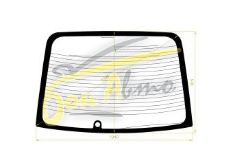 Стекло заднее с обогревом SUBARU LEGACY 1998-2003 (BE-4d sed) 1 отверстие 
Бренд: BSG