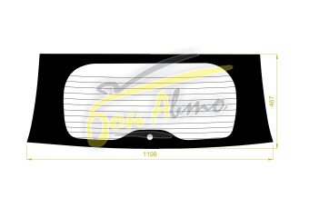 Стекло заднее с обогревом MITSUBISHI PAJERO SPORT 2008-2016 (KH0) 1 отверстие 
Бренд: ZDG