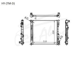 Радиатор HYUNDAI SANTA FE 2018- (TM )(dies) (D4HB) 
Бренд: TONGSHI PL26MT