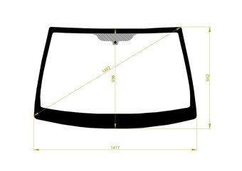 Стекло лобовое FORD ECOSPORT 2004-2012 () 
Бренд: BENSON с синей полосой