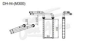 Радиатор отопителя DAIHATSU BOON 2004-2010 (M300,M301) 
Бренд: TONGSHI AL18