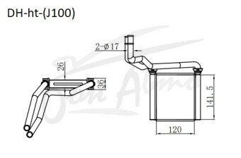 Радиатор отопителя DAIHATSU TERIOS 1996-2006 (J100G) 
Бренд: TONGSHI AL26