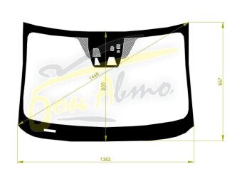Стекло лобовое MAZDA DEMIO 2014- (DJ-RHD-4d/5d) место под 3 камеры, место под датчик дождя, 
Бренд: BENSON