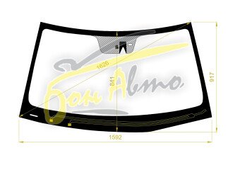 Стекло лобовое KIA MOHAVE 2008- (HM-LHD-2019) обогрев щеток, место под 1 камеру, место под датчик дождя, 
Бренд: КМК с синей полосой