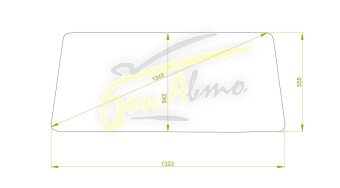 Стекло лобовое DAIHATSU RUGGER 1987-1995 (F70-1323*555*1342) 
Бренд: BSG с серой полосой