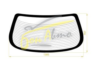 Стекло заднее с обогревом HONDA CITY 2002-2008 (GD6-4d sed) 
Бренд: BSG