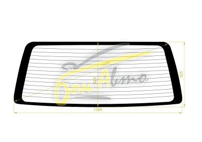 Стекло заднее с обогревом LEXUS LX 1997-2007 (UZJ100) 
Бренд: BSG Тонированное