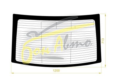 Стекло заднее с обогревом HONDA CIVIC 2011-2016 (FB2-4d sed) антенна, 
Бренд: BSG