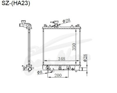 Радиатор MAZDA SPIANO 2002-2008 (HF21) (K6A) 
Бренд: TONGSHI PL26AT