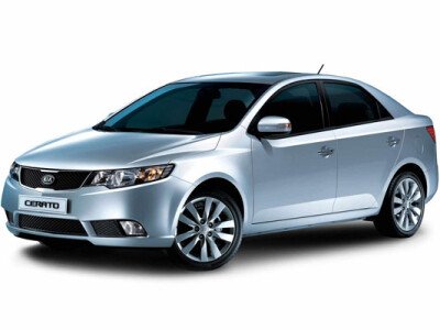 Стекло лобовое KIA CERATO 2008-2013 (TD) обогрев щеток, 
Бренд: FYG с синей полосой