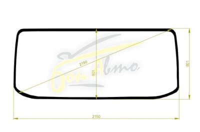 Стекло лобовое ISUZU FORWARD 2006-2023 (X73-wide-2152*801*) 
Бренд: ZDG с серой полосой