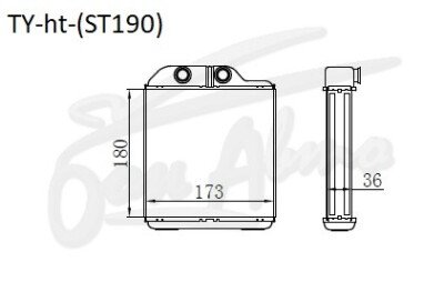 Радиатор отопителя TOYOTA CARINA 1992-1996 (ST190) 
Бренд: TONGSHI AL36
