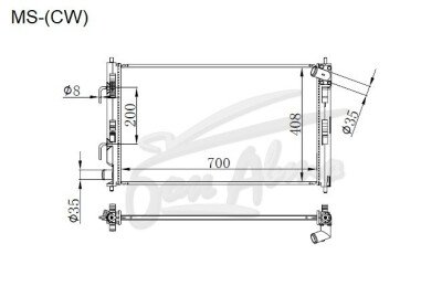 Радиатор CITROEN C-CROSSER 2007-2012 (CW) (4B12) 
Бренд: TONGSHI AL26AT