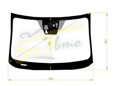 Стекло лобовое MAZDA DEMIO 2014- (DJ-RHD-4d/5d) место под 2 камеры, место под датчик дождя, 
Бренд: BENSON