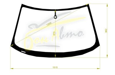 Стекло лобовое AUDI A3 2003-2012 (8P1-3d h/b) место под датчик дождя 
Бренд: BSG с серой полосой