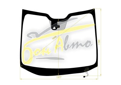 Стекло лобовое HONDA FREED + 2016-2024 (GB5-RHD) обогрев щеток, место под 1 камеру, 
Бренд: XYG с синей полосой