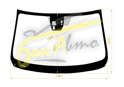 Стекло лобовое MAZDA ATENZA 2012- (GJ-RHD-4d sed) место под 2 камеры, место под датчик дождя, 
Бренд: BENSON