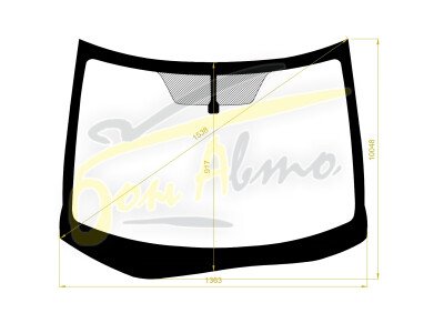 Стекло лобовое NISSAN LEAF 2017- (ZE1-RHD) 
Бренд: ZDG с синей полосой