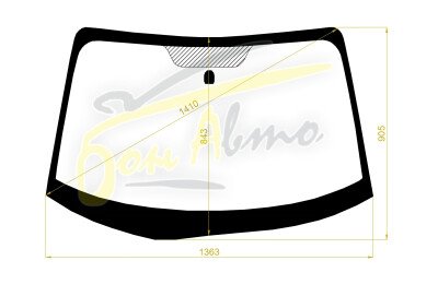 Стекло лобовое MAZDA RX-8 2003-2008 (SE-RHD) 
Бренд: BSG с зеленой полосой