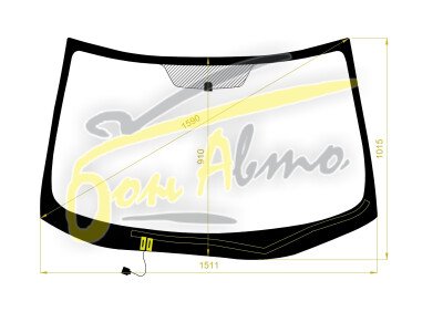 Стекло лобовое PEUGEOT 4007 2007-2012 (GP-LHD) обогрев щеток 
Бренд: BSG с зеленой полосой