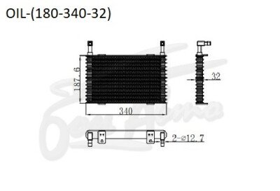 Радиатор OIL COOLER 180*340*32 () 
Бренд: TONGSHI AL32