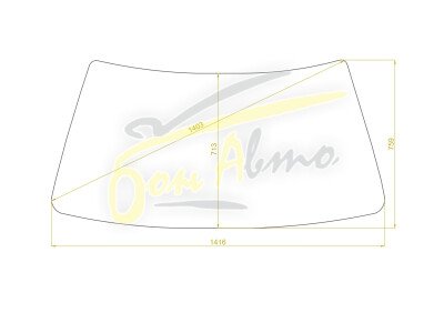 Стекло лобовое TOYOTA CORONA 1982-1987 (ST140) 
Бренд: BENSON с зеленой полосой