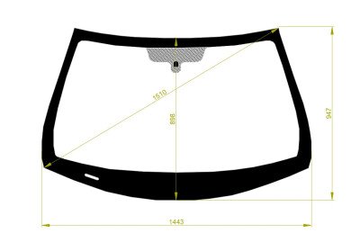 Стекло лобовое INFINITI G 2006-2014 (V36-4d sed) 
Бренд: BENSON