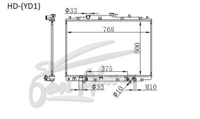 Радиатор HONDA MDX 2003-2006 (YD1) (J35A) 
Бренд: TONGSHI PL26AT