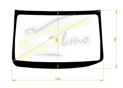 Стекло лобовое HONDA N-WGN 2013-2019 (JH1-2) 
Бренд: BENSON с синей полосой