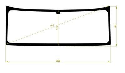 Стекло лобовое FREIGHTLINER CENTURY 1996-2010 (2080*798*2177) 
Бренд: BSG