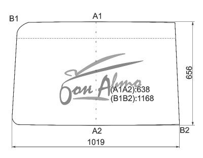 Стекло лобовое KAMAZ 5320 1979- () L 1019*656 
Бренд: BENSON с зеленой полосой