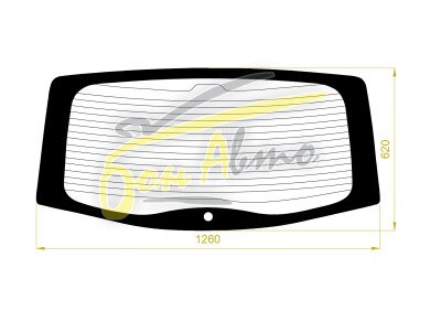 Стекло заднее с обогревом DACIA SANDERO 2008-2012 (BS11) 1 отверстие 
Бренд: BENSON