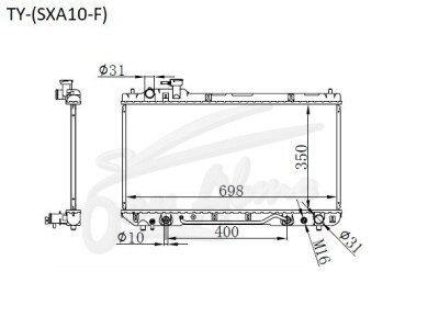 Радиатор TOYOTA RAV 4 1997-2000 (SXA10)(F) (3S) 
Бренд: TONGSHI PL16AT