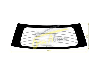 Стекло заднее с обогревом MAZDA 2 2002-2007 (DY3-5) 
Бренд: MAZDA
