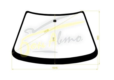 Стекло лобовое HONDA VIGOR 1989-1995 (CB5) 
Бренд: ZDG с синей полосой