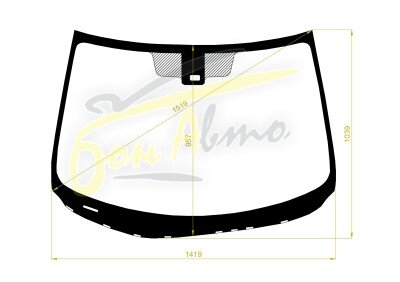 Стекло лобовое MAZDA AXELA 2009-2013 (BL-RHD) место под датчик дождя (прямоугольный) 
Бренд: BSG