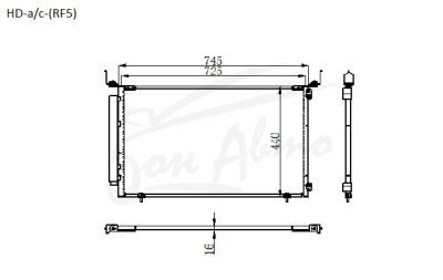 Радиатор кондиционера HONDA STEPWGN 2003-2005 (RF5-8) 
Бренд: TONGSHI AL16