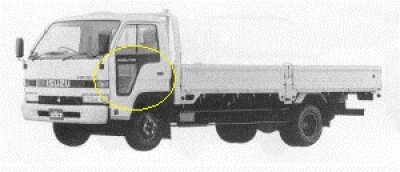 Стекло боковое ISUZU ELF 1984- (NRS-wide) FV/LH/D/X 
Бренд: BSG Тонированное