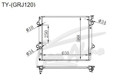 Радиатор TOYOTA 4RUNNER 2002-2009 (GRN210) (VZ,GR,RZ,TR) 
Бренд: TONGSHI PL26AT