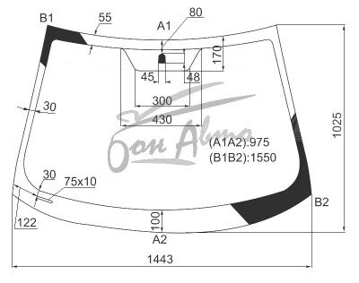 Стекло лобовое MITSUBISHI LANCER 2007- (CY-LHD) 
Бренд: BSG