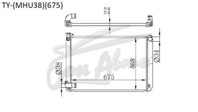 Радиатор TOYOTA KLUGER 2005-2007 (MHU28)(675) (3MZ) 
Бренд: TONGSHI PL22MT