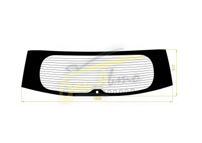 Стекло заднее с обогревом HONDA ODYSSEY 2013- (RC1-2020) 1 отверстие молдинг, 
Бренд: BENSON Тонированное