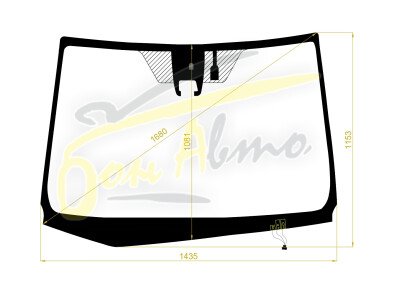 Стекло лобовое TOYOTA VOXY 2014-2022 (ZR80-RHD) обогрев щеток, место под 1 камеру, место под датчик влажности, 
Бренд: BENSON