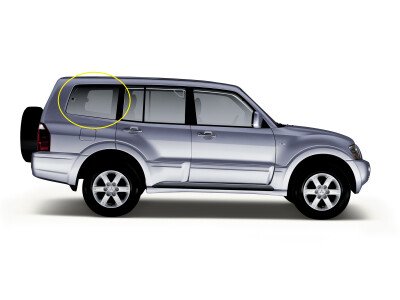 Стекло боковое MITSUBISHI PAJERO 1999-2006 (V70-5d) SW/RH/X 
Бренд: BSG