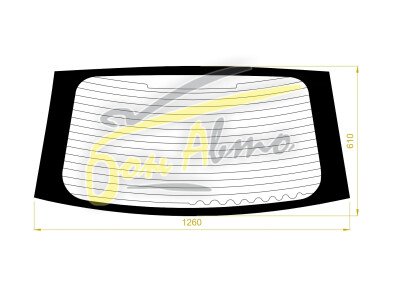 Стекло заднее с обогревом NISSAN ALMERA TINO 1998-2006 (V10) 
Бренд: ZDG