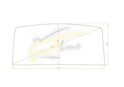 Стекло лобовое ISUZU BIGHORN 1981-1991 (UBS17) 
Бренд: BSG с зеленой полосой