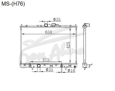Радиатор MITSUBISHI PAJERO IO 1998-2007 (H60,H70) (4G93,4G94) 
Бренд: TONGSHI PL16AT